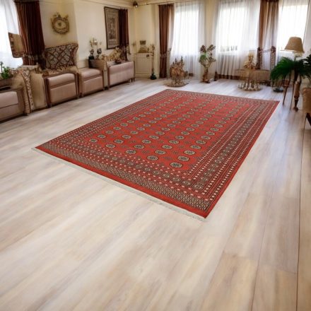 Große Teppich burgundy Buchara 244x336 handgeknüpfter pakistanischer wohnzimmer Teppich