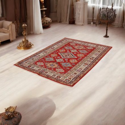 Kazak Teppich 127x186 handgeknüpfter afghanischer Teppich