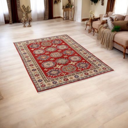 Kazak Teppich 124x170 handgeknüpfter afghanischer Teppich