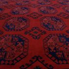 Grosse afghanischer Teppich burgunderrot Elefantenfuß 300x404 Handgeknüpfter Orientteppich