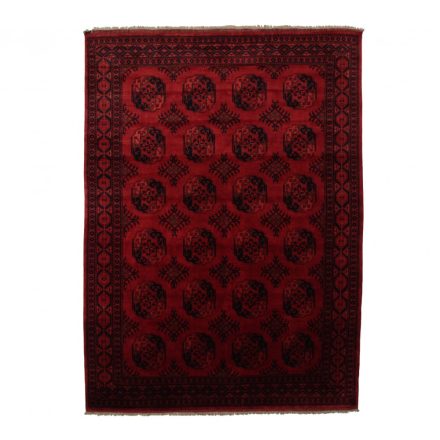 Afghanischer bordeaux Ersari 253x343 Handgefertigter Teppich für Wohnzimmer