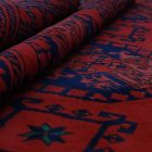 Afghanischer Teppich bordeaux Ersari 252x346 Handgefertigter Teppich für Wohnzimmer