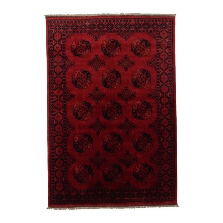 Afghanischer bordeaux Ersari 204x297 Handgefertigter Teppich für Wohnzimmer