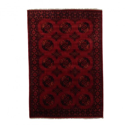 Afghanischer Teppich bordeaux Ersari 207x301 Handgefertigter Teppich für Wohnzimmer