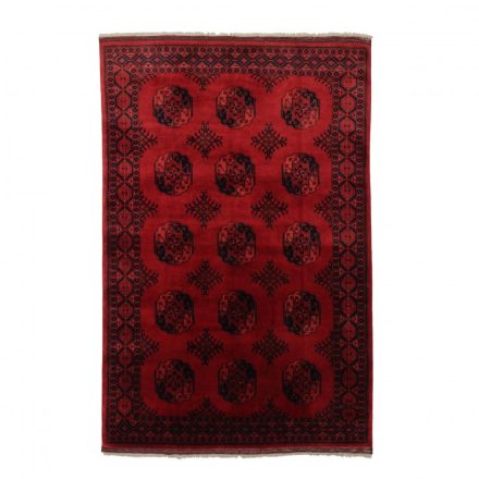 Afghanischer bordeaux Ersari 195x294 Handgefertigter Teppich für Wohnzimmer