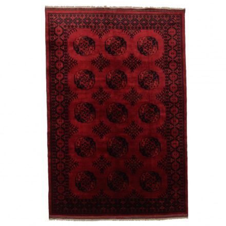Afghanischer bordeaux Ersari 202x294 Handgefertigter Teppich für Wohnzimmer