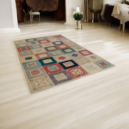 Multicolor Wollteppich Aikat 196x288 Handgeknüpfter wohnzimmer teppich