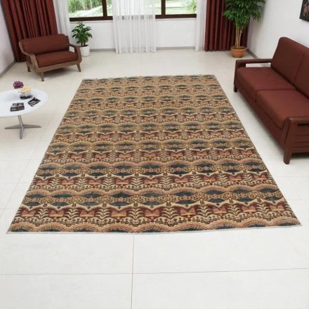 Ikat modern orientteppich 301x197 handgeknüpfter wohnzimmer teppich