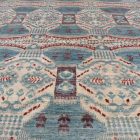 Ikat modern orientteppich 293x203 handgeknüpfter wohnzimmer teppich