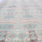 Ikat modern orientteppich 293x203 handgeknüpfter wohnzimmer teppich