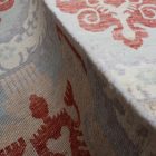 Ikat modern orientteppich 278x206 handgeknüpfter wohnzimmer teppich