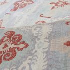 Ikat modern orientteppich 278x206 handgeknüpfter wohnzimmer teppich