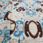 Ikat modern orientteppich 288x198 handgeknüpfter wohnzimmer teppich