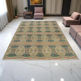   Ikat modern orientteppich 288x200 handgeknüpfter wohnzimmer teppich