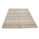 Ikat modern orientteppich 227x172 handgeknüpfter wohnzimmer teppich