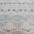 Ikat modern orientteppich 227x172 handgeknüpfter wohnzimmer teppich