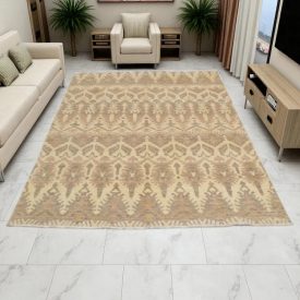   Ikat modern orientteppich 234x168 handgeknüpfter wohnzimmer teppich