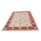 Ziegler Teppich beige-bordeaux 246x177 handgefertigter Teppich