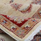 Ziegler Teppich beige-bordeaux 246x177 handgefertigter Teppich