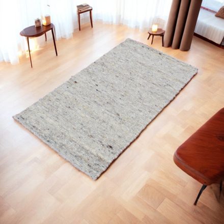 Moderner Wollteppich Rustic 70x130 einfarbiger Teppich