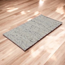 Dicker Teppich aus Wolle Rustic 70x130 grauer Teppich