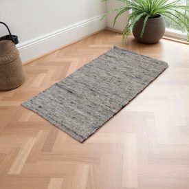 Gewebter Teppich natur Rustic 70x130 dicker teppich