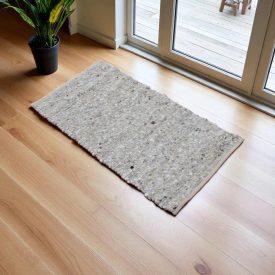 Gewebter Teppich natur Rustic 60 x110 dicker teppich