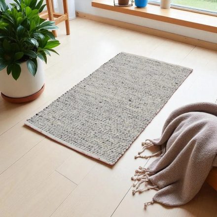 Gewebter Teppich natur Rustic 90x160 dicker teppich