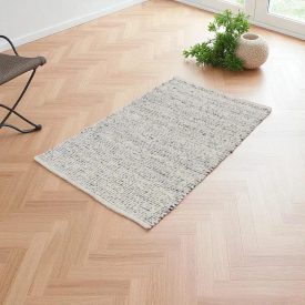 Gewebter Teppich natur Rustic 90x160 dicker teppich