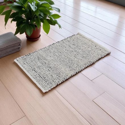 Gewebter Teppich natur Rustic 70x130 dicker teppich