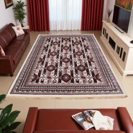   Klassischer Teppich beige Afghan 200x300 Wohnzimmer teppich mit orient muster