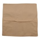 Dekokissen cremefarben 45x45 cm – Blaue Rosette