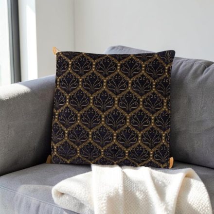 Dekokissen dunkelblau 45x45 cm – Nachtblaues Ornament