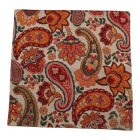 Dekokissen cremefarben 45x45 cm – Paisley-Garten