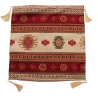 Dekokissen bordeaux 45x45 cm – Nomadenstreifen