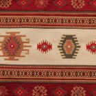 Dekokissen bordeaux 45x45 cm – Nomadenstreifen