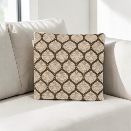 Dekokissen hellgrau 45x45 cm – Silberornament