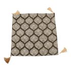 Dekokissen hellgrau 45x45 cm – Silberornament