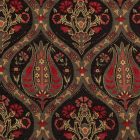 Dekokissen schwarz 45x45 cm – Tiefschwarzer orientalischer Garten