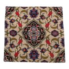 Dekokissen cremefarben 45x45 cm – Saphirtulpe