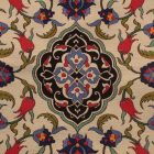 Dekokissen cremefarben 45x45 cm – Saphirtulpe