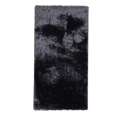 Einfarbiger Teppich fekete 60x110 puha maschinen gewebter Teppich