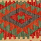 Handgewebter Kelim Kissenbezug 45x45 afghanisches Dekokissen