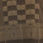 Eleganter Schal für Damen und Herren 215x105 grau-schwarz mit authentischem Muster