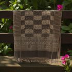 Eleganter Schal für Damen und Herren 215x105 grau-schwarz Baumwolle Schal