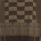 Eleganter Schal für Damen und Herren 215x105 grau-schwarz Baumwolle Schal