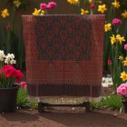 Eleganter Damenschal 215x105 mauve-blau dünner Damenschal