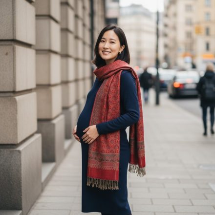 Großer Schal burgunderrot 215x105 Damenschal für die Schulter