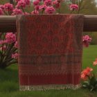 Großer Schal burgunderrot 215x105 Damenschal für die Schulter