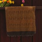 Schal schwarz-gold 215x105 eleganter Damen Tuch aus Baumwolle